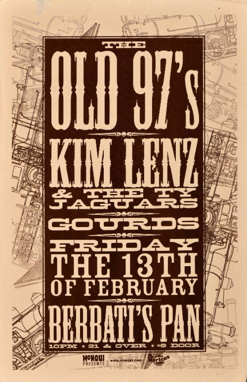 The Old 97’s/Kim Lenz & The TY Jaguars/Gourds