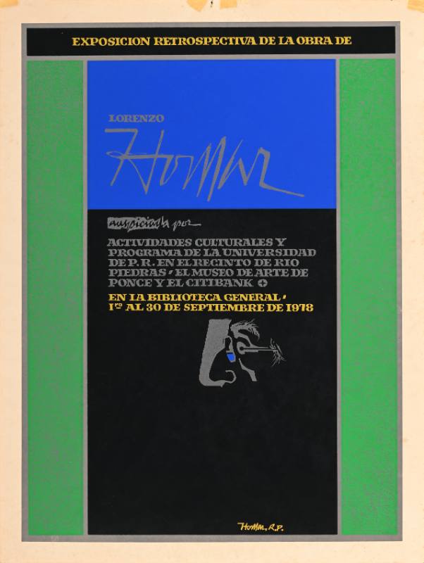 A poster of handwritten text on a green and black background