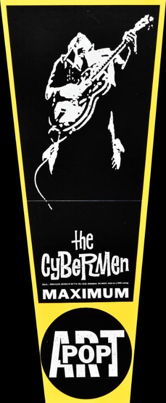 A poster of a man playing guitar on a black background