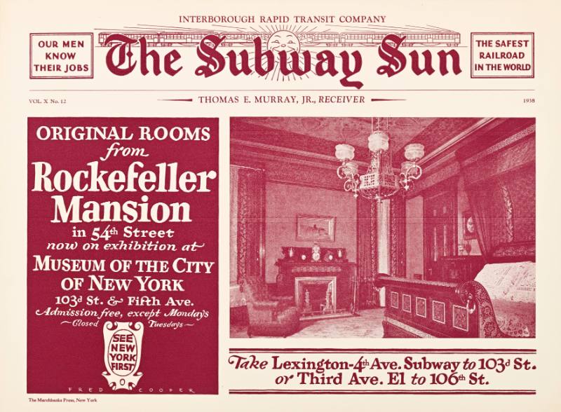 The Subway Sun/Original Rooms from Rockefeller Mansion