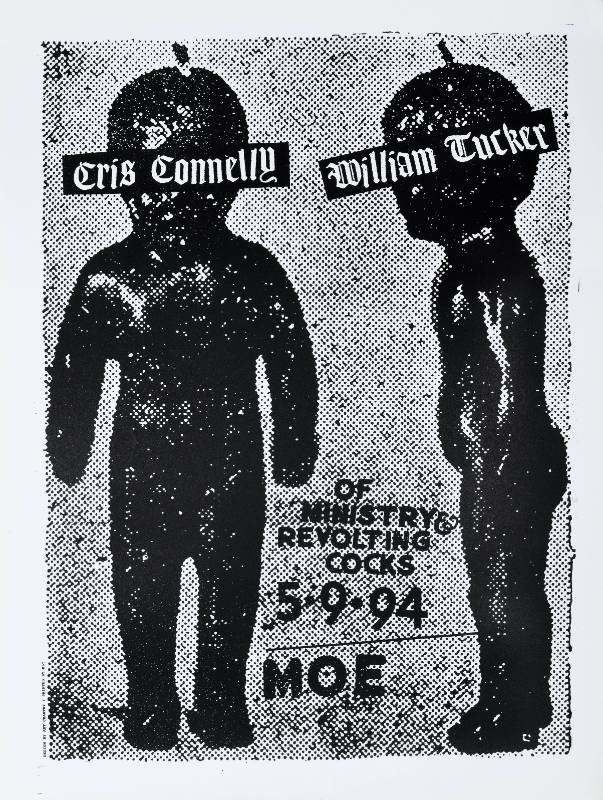 A poster of two black baby dolls with text printed over them