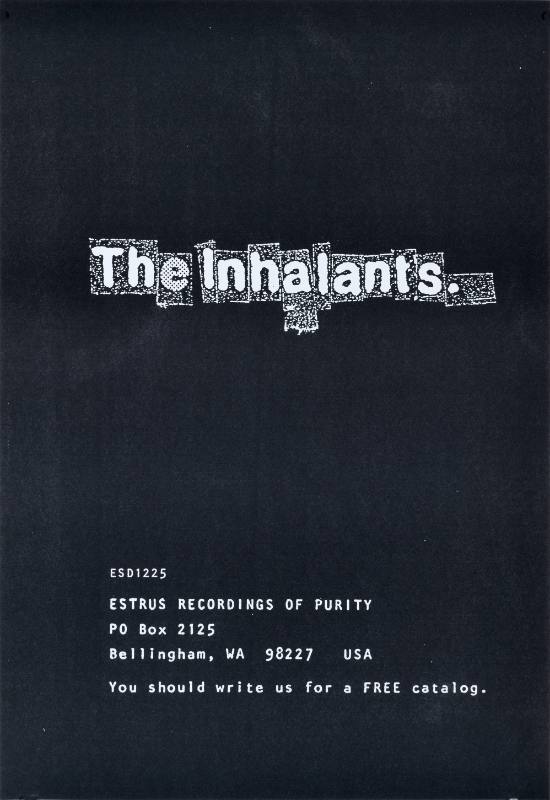 A poster of white text on a black background