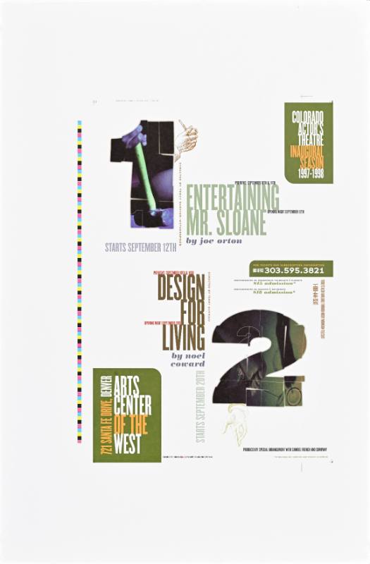 A poster of numbers and asymmetrical text on a white background