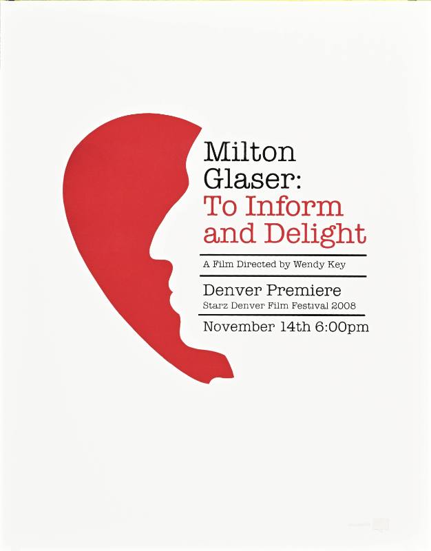 A poster of a man's face against a half of a red heart