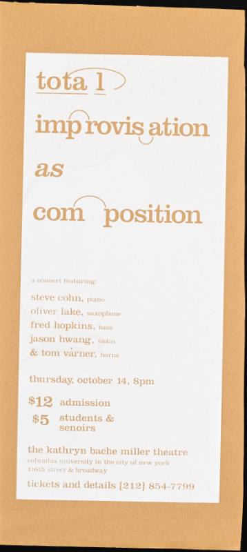 A poster of text with letters spaced irratically and connected by loops