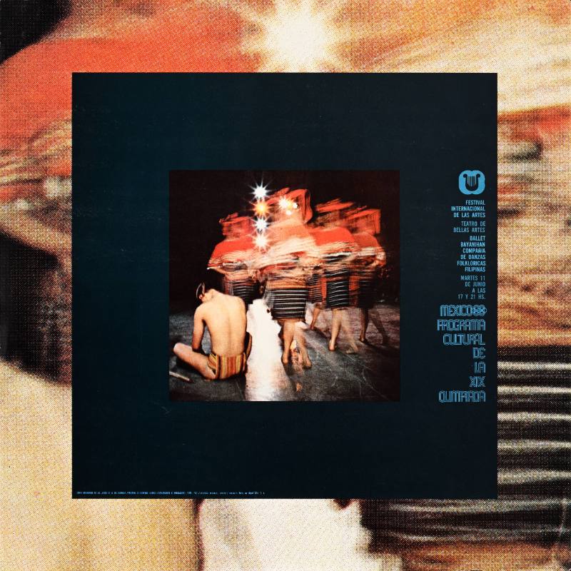 A poster of a group of nude men on a stage together