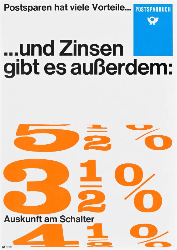 A poster of orange letters and numbers on a white background