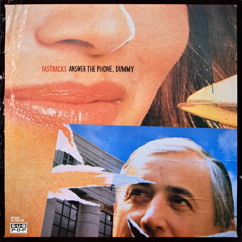 A poster of a man's eyes and a woman's lips