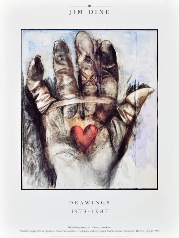 A poster of a handdrawn hand