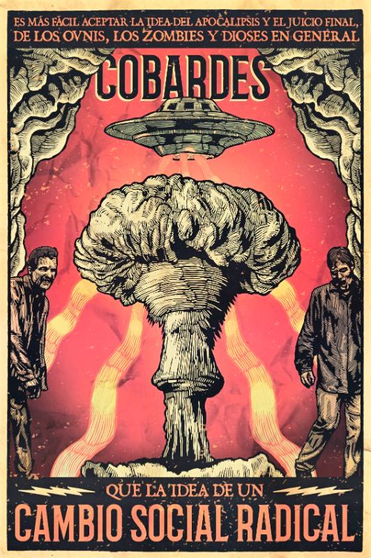 A poster of a nuclear blast cloud