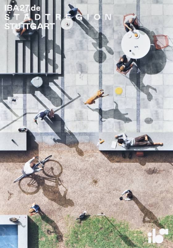 A poster of an overhead view of a city