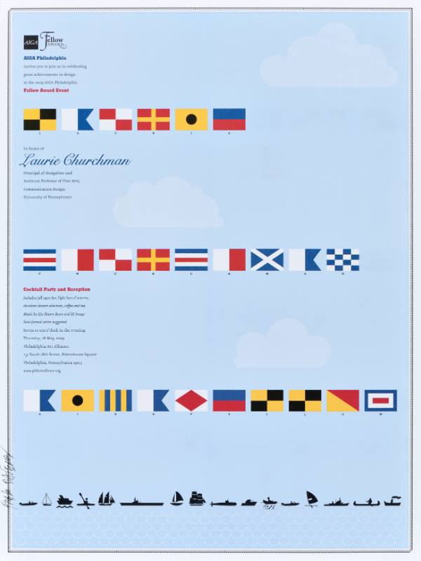 A poster of flags on a blue background