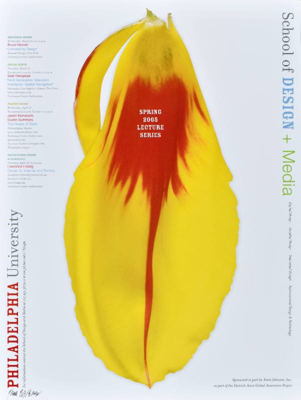 A poster of a flower on a white background