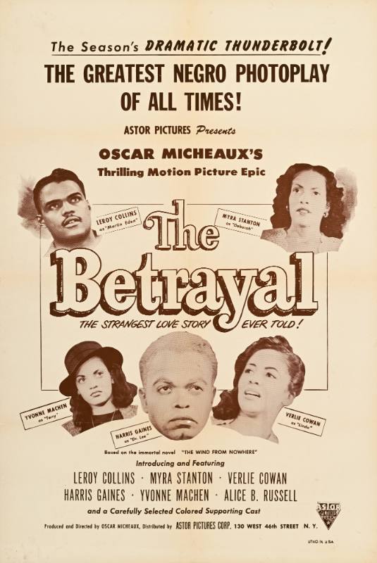 A poster of Black men and women's faces printed in a circle on a white background