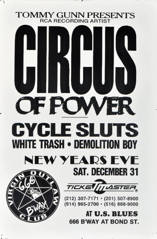 A poster of black text on a white background