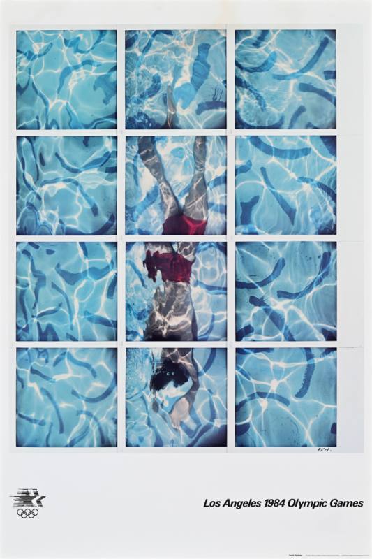 A poster of abstract art on a white background