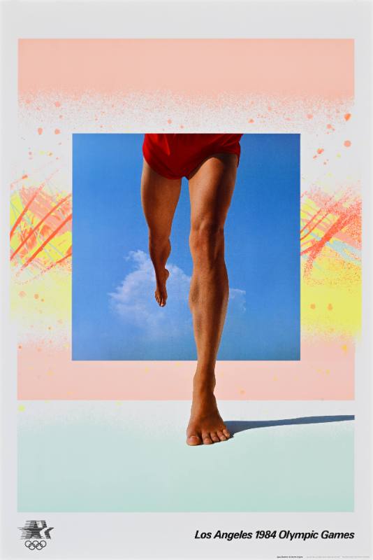 A poster of abstract art on a white background