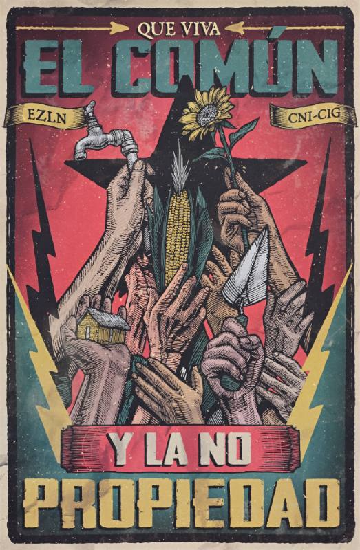 A poster of hands holding an ear of corn