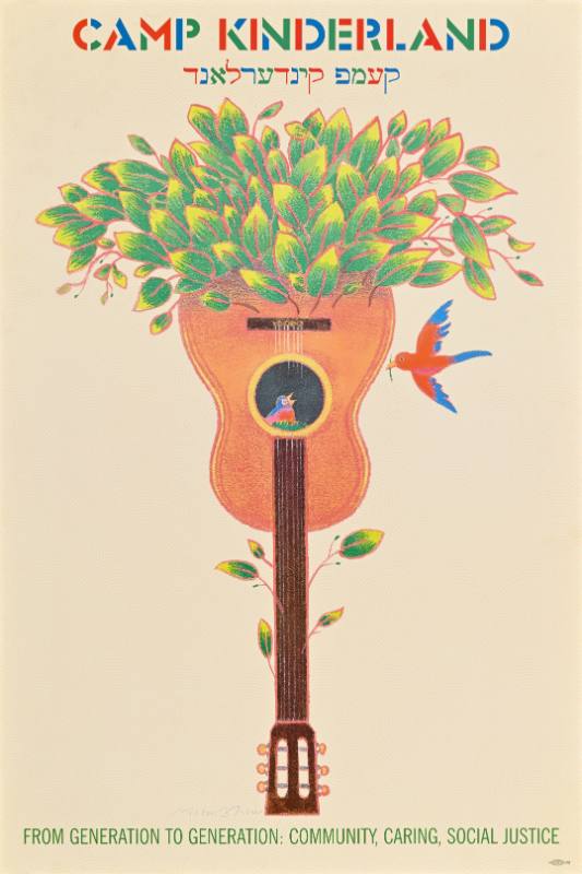 A poster of a fiddle turning into a tree