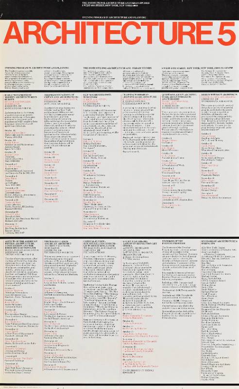 A poster of large blocks of text on a white background