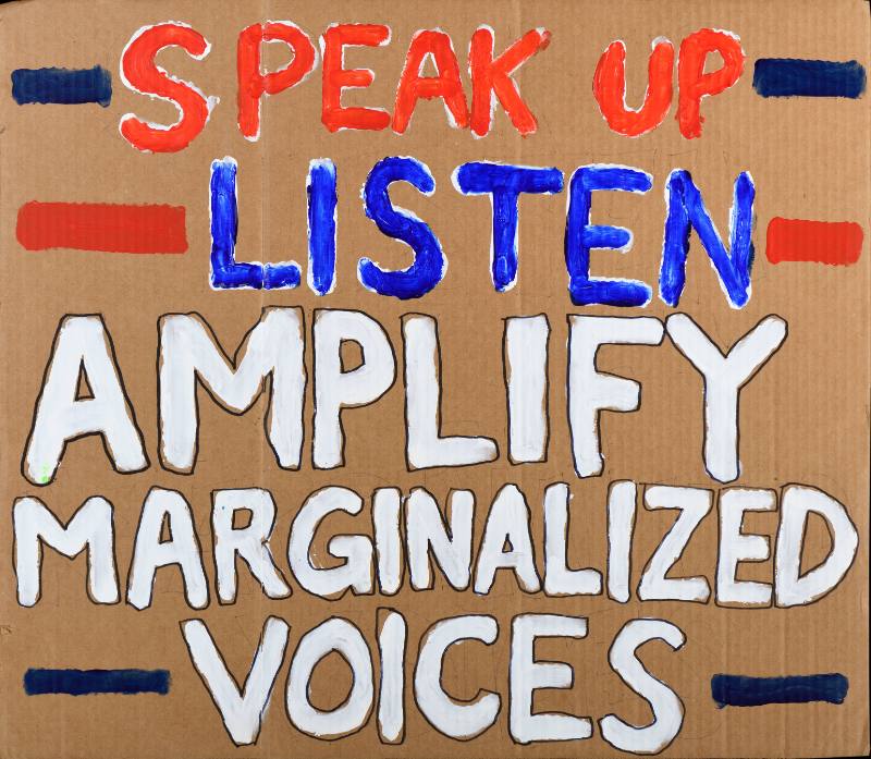 Speak Up Listen Amplify Marginalized Voices