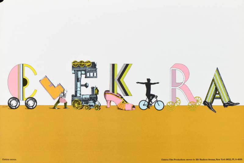 An illustrational poster featuring the word 