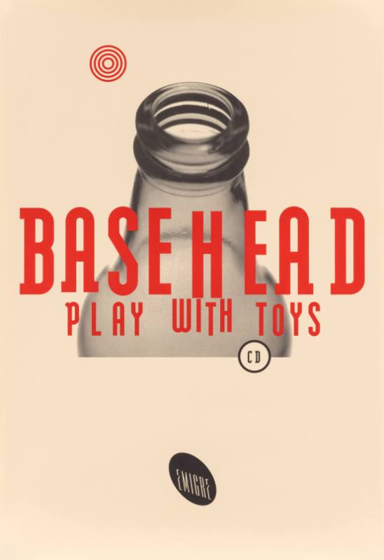 A poster of the partial body and top of a glass bottle overlayed with text.