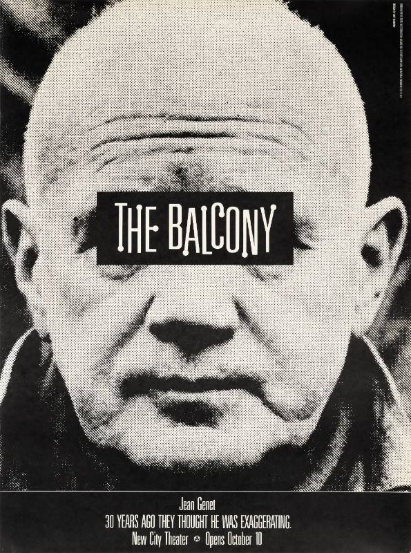 A poster of a bald white man with text across his eyes.