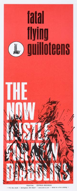 A poster of three wild horses on a red background.