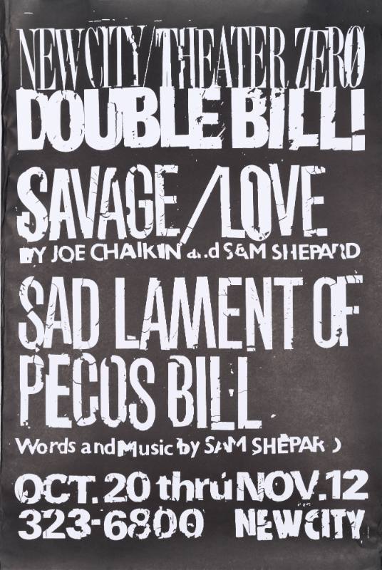 A text based poster white gritty block lettering on a black background.