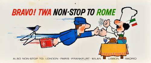 Bravo! TWA Non-Stop to Rome